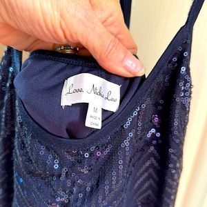 Love Nikki Lew Women’s, navy sequin mini
